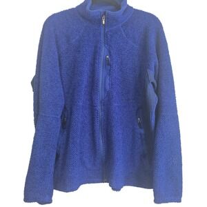Patagonia R2 Regulator Fleece Jacket Mens Large Blue Full Zip Polartec Mid Layer